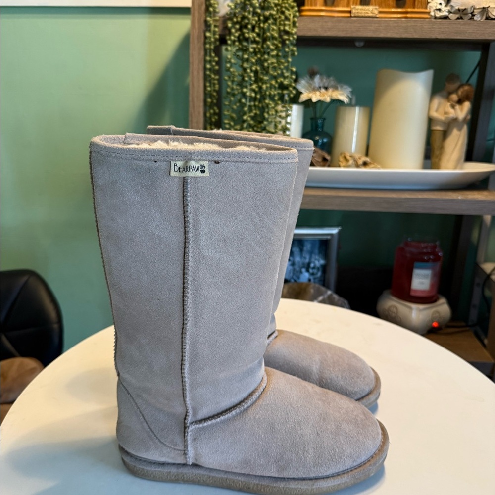 BearPaw Tan Suede Boots - Picture 2 of 3